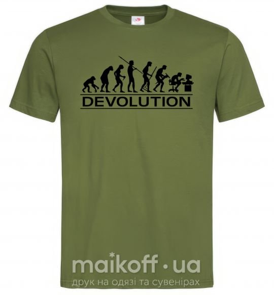 Мужская футболка DEVOLUTION Оливковый фото
