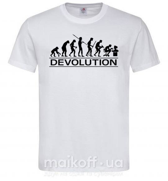 Чоловіча футболка DEVOLUTION Білий фото