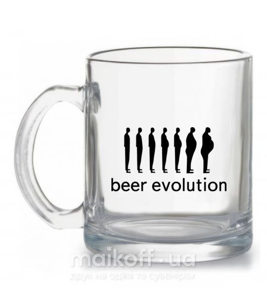 Чашка скляна BEER EVOLUTION Прозорий фото