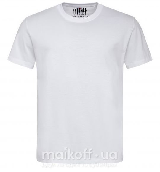 Мужская футболка BEER EVOLUTION Белый фото