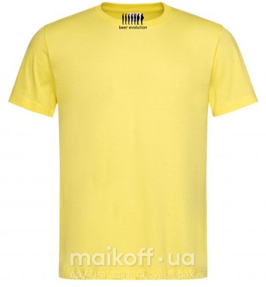 Чоловіча футболка BEER EVOLUTION Лимонний фото