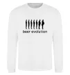 Світшот BEER EVOLUTION Білий фото