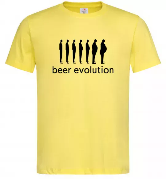 Мужская футболка BEER EVOLUTION Лимонный фото