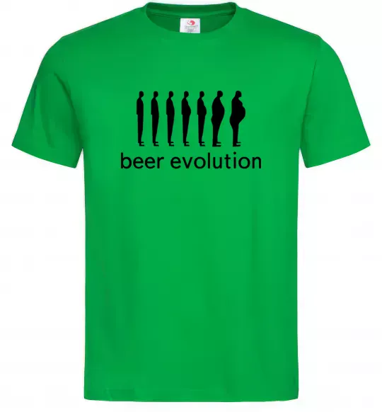 Мужская футболка BEER EVOLUTION Зеленый фото