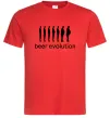 Мужская футболка BEER EVOLUTION Красный фото