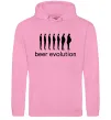 Чоловіча толстовка (худі) BEER EVOLUTION Рожевий фото