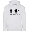 Чоловіча толстовка (худі) BEER EVOLUTION Сірий меланж Чоловіча толстовка (худі) BEER EVOLUTION Сірий меланж фото