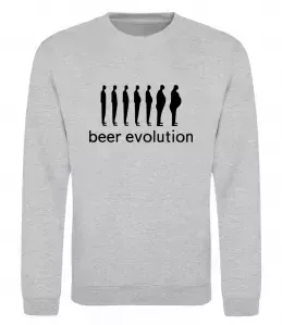Свитшот BEER EVOLUTION Серый меланж фото
