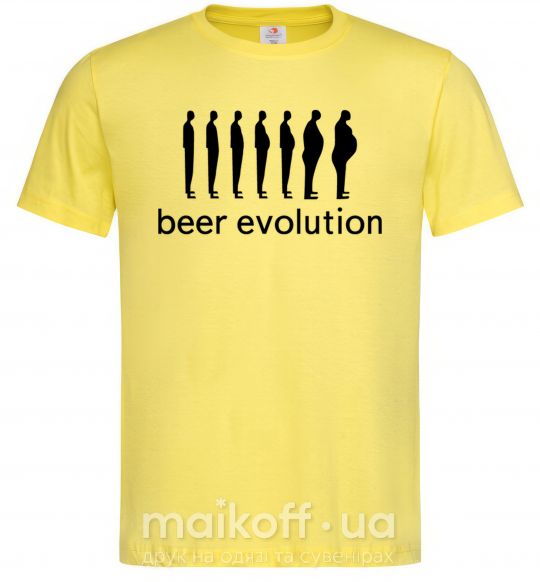 Мужская футболка BEER EVOLUTION Лимонный фото