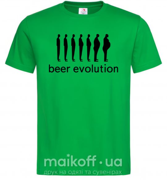 Чоловіча футболка BEER EVOLUTION Зелений фото