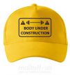 Кепка BODY UNDER CONSTRUCTION Сонячно жовтий фото