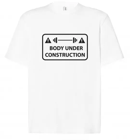 Футболка Оверсайз BODY UNDER CONSTRUCTION Белый фото