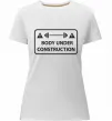 Женская премиум футболка BODY UNDER CONSTRUCTION Белый фото