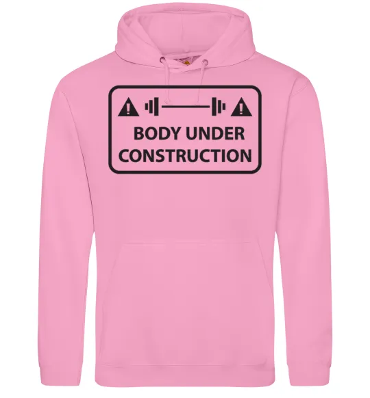 Жіноча толстовка (худі) BODY UNDER CONSTRUCTION Рожевий фото