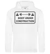 Женская толстовка (худи) BODY UNDER CONSTRUCTION Белый фото