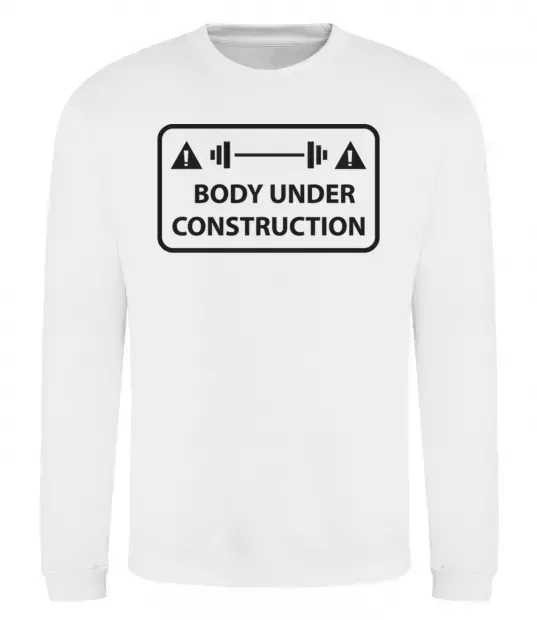 Свитшот BODY UNDER CONSTRUCTION Белый фото