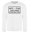 Свитшот BODY UNDER CONSTRUCTION Белый Свитшот BODY UNDER CONSTRUCTION Белый фото