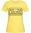 Женская футболка BODY UNDER CONSTRUCTION Лимонный фото