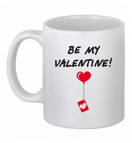 Чашка керамическая BE MY VALENTINE Белый фото
