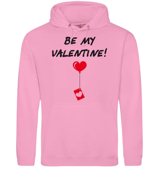 Женская толстовка (худи) BE MY VALENTINE Розовый фото