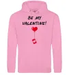 Женская толстовка (худи) BE MY VALENTINE Розовый фото