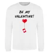 Світшот BE MY VALENTINE Білий фото