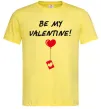 Мужская футболка BE MY VALENTINE Лимонный Мужская футболка BE MY VALENTINE Лимонный фото