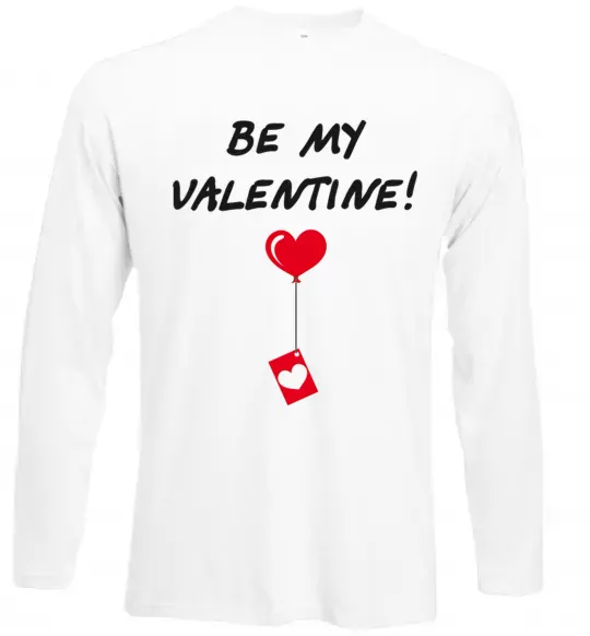 Лонгслив BE MY VALENTINE Белый фото