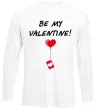 Лонгслив BE MY VALENTINE Белый фото