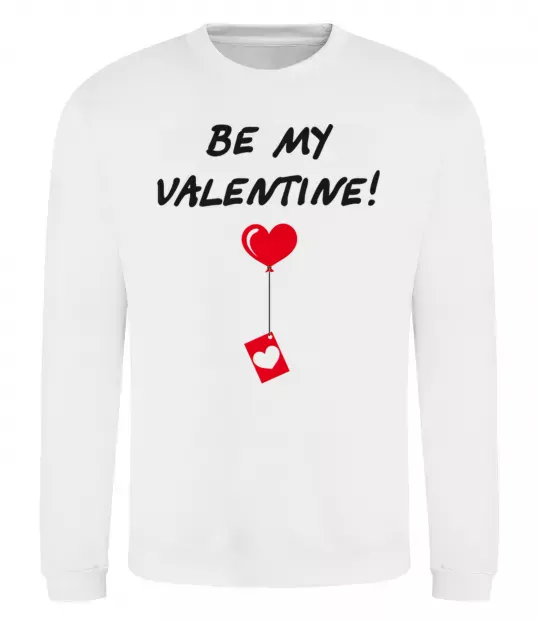 Свитшот BE MY VALENTINE Белый фото