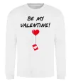 Свитшот BE MY VALENTINE Белый фото