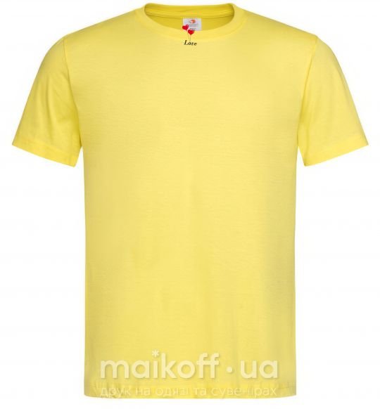 Мужская футболка LOVE BALLOONS Лимонный фото