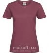 Женская футболка САЛО-САЛО Бордовый фото
