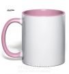 Чашка з кольоровою ручкою САЛО-САЛО Ніжно рожевий фото