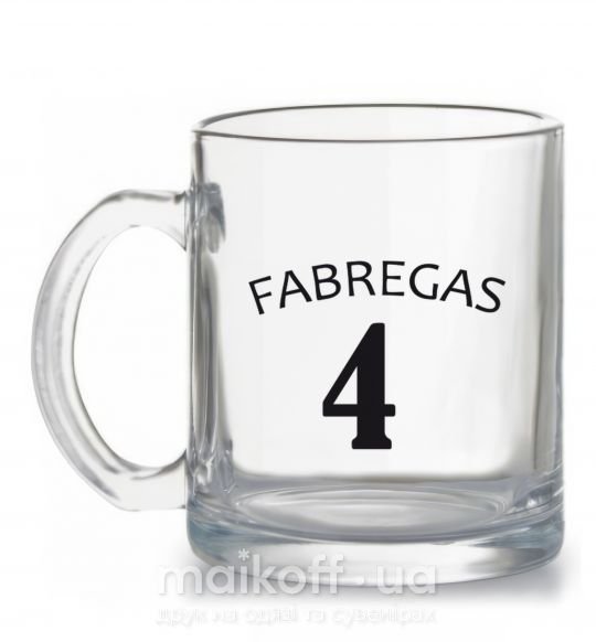 Чашка скляна FABREGAS 4 Прозорий фото