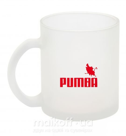 Чашка стеклянная PUMBA Фроузен фото