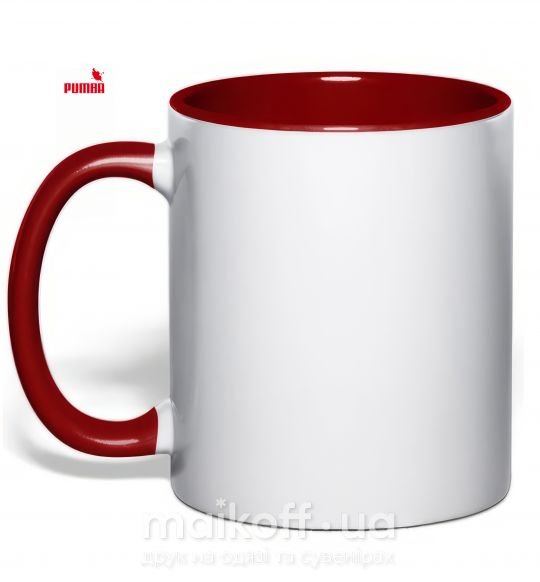 Чашка с цветной ручкой PUMBA Красный фото