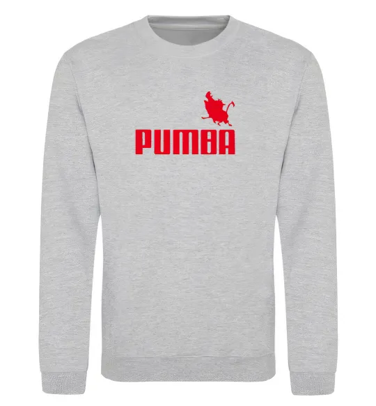 Світшот PUMBA Сірий меланж фото