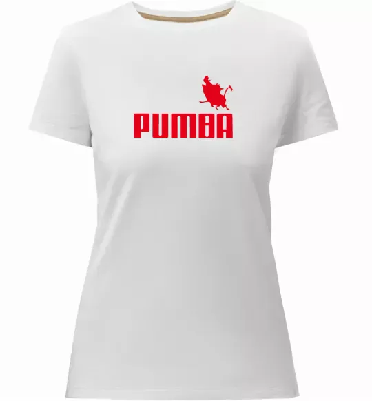 Женская премиум футболка PUMBA Белый фото