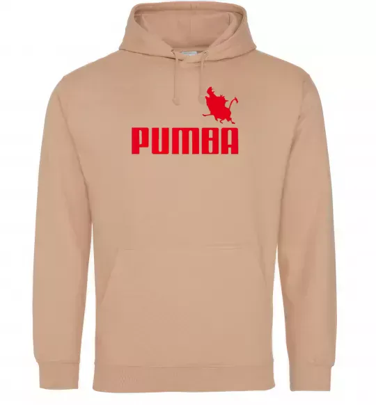 Мужская толстовка (худи) PUMBA Песочный фото