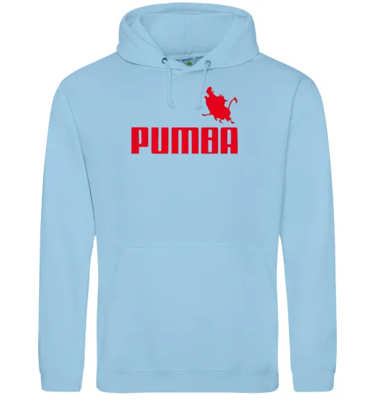 Чоловіча толстовка (худі) PUMBA Блакитний фото