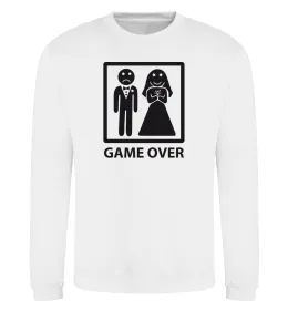 Свитшот GAME OVER for boy Белый фото