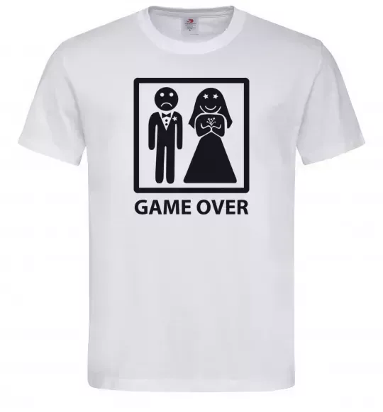 Чоловіча футболка GAME OVER for boy Білий фото