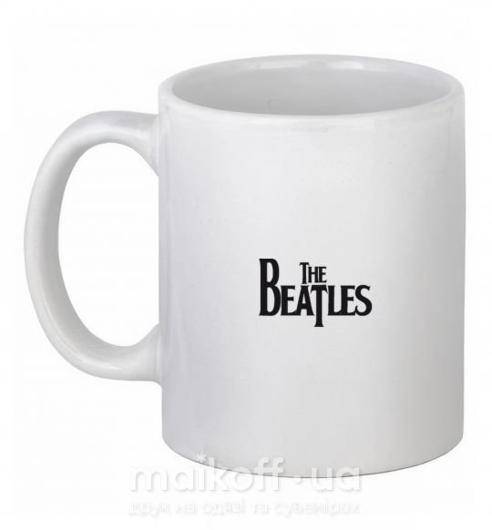 Чашка керамическая THE BEATLES original Белый фото