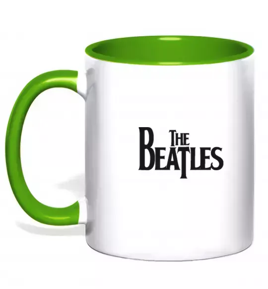 Чашка с цветной ручкой THE BEATLES original Зеленый фото