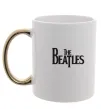 Чашка с цветной ручкой THE BEATLES original Золото фото