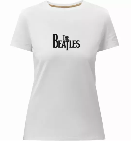 Жіноча преміум футболка THE BEATLES original Білий фото
