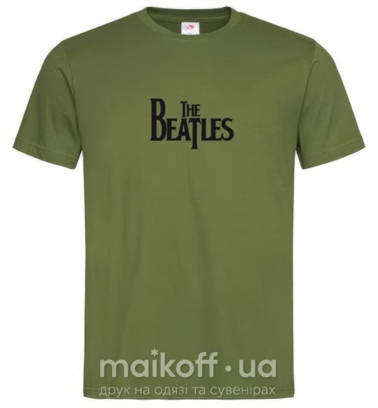 Чоловіча футболка THE BEATLES original Оливковий фото