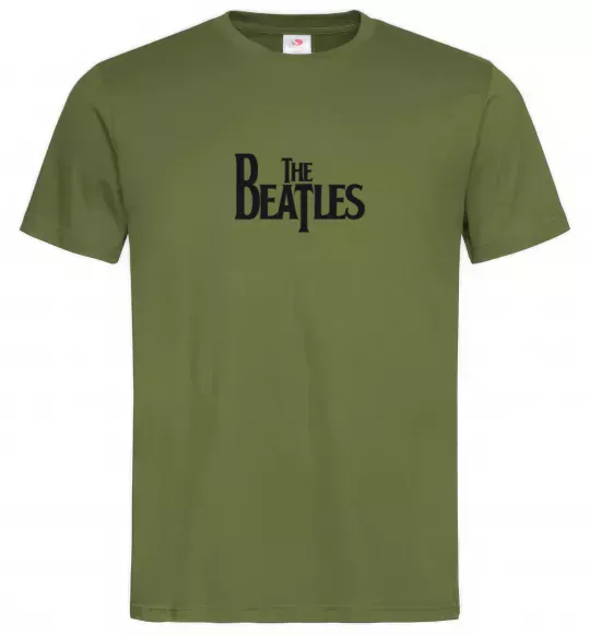 Чоловіча футболка THE BEATLES original Оливковий фото