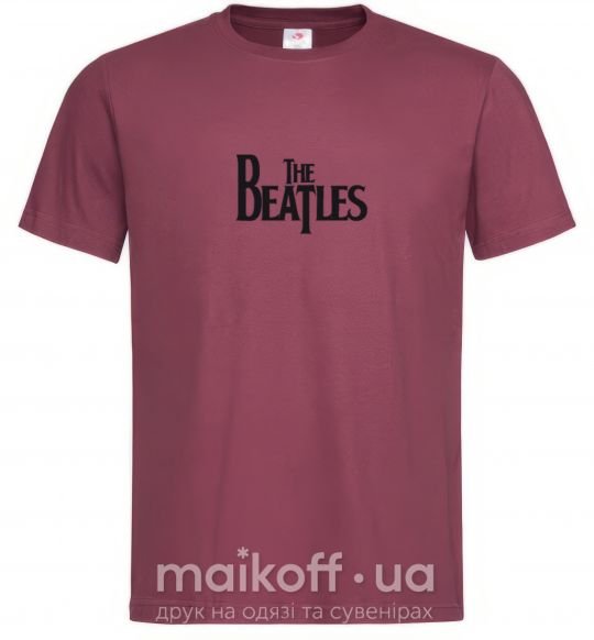 Мужская футболка THE BEATLES original Бордовый фото